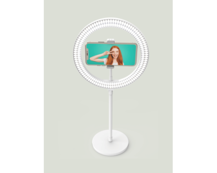 Lampa pierścieniowa My Story 10' na biurko z pilotem - Digipower 